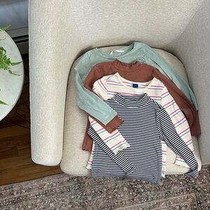 Kids Long Sleeve Tees - Stripes and Solids